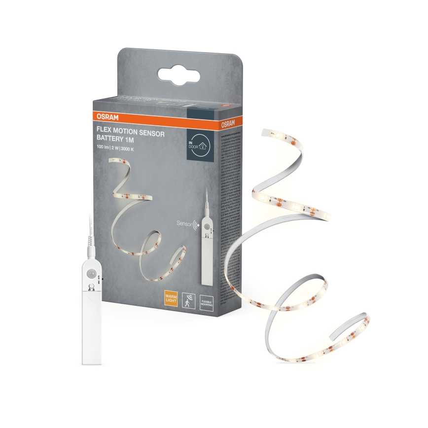 Osram - LED-стрічка з датчиком руху FLEX 1m LED/2W/4xAA
