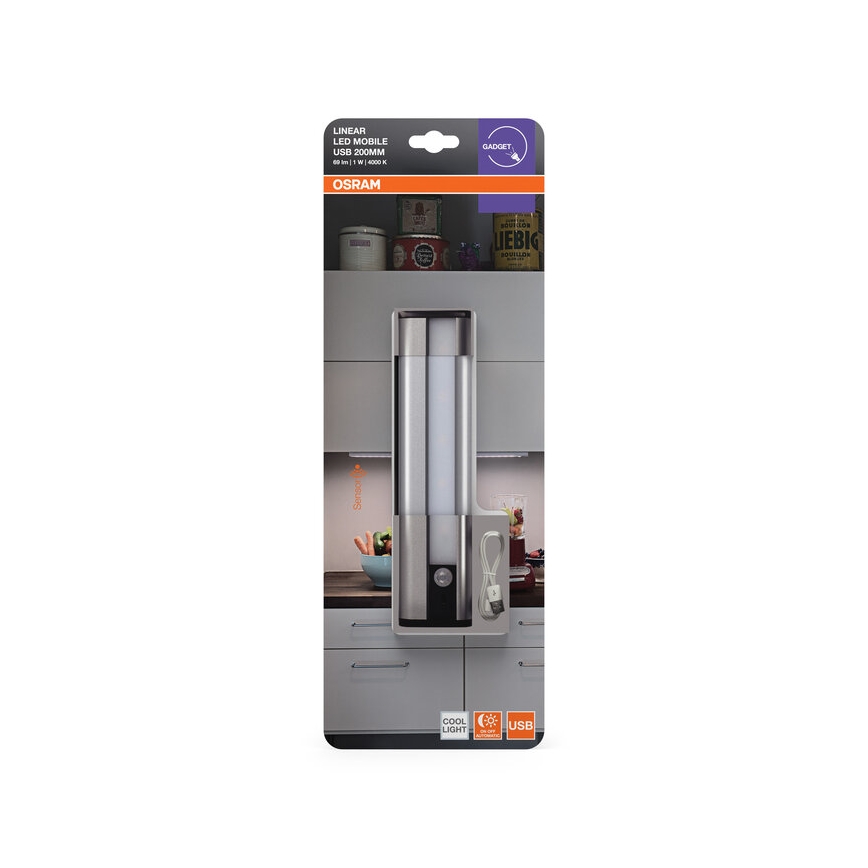 Osram - LED-светильник для установки под шкаф с датчиком MOBILE LED/1W/3,7V 1800 mAh