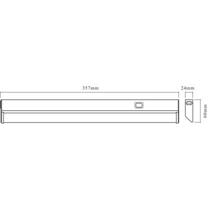 Osram - LED светильник под шкаф LINEAR LED/6W/230V 3000K 35,7 см серебристый