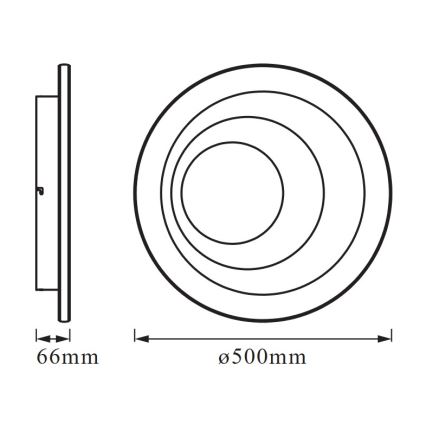Osram - LED стельовий світильник з можливістю затемнення SMART+ SPIRAL LED/40W/230V 3000K-6500K Wi-Fi