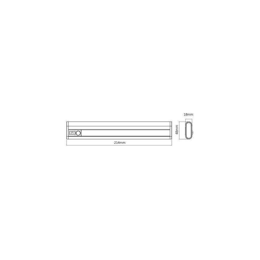 Osram - LED підсвітка під шафу з датчиком руху та сутінків LINEARLED LED/1,9W/6V 4xAA 4000K 21,4 cm біла