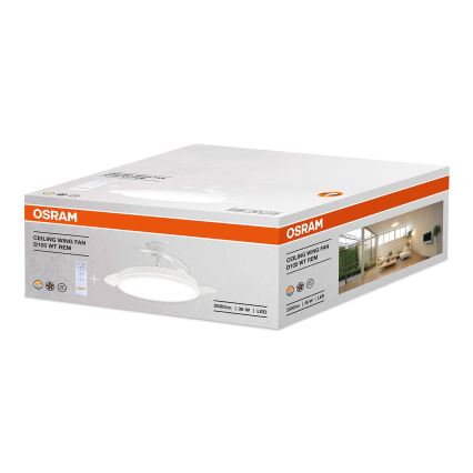 Osram - LED світильник з регулюванням яскравості та вентилятором WING LED/36W/230V 3000/4000/6000K +ПДУ