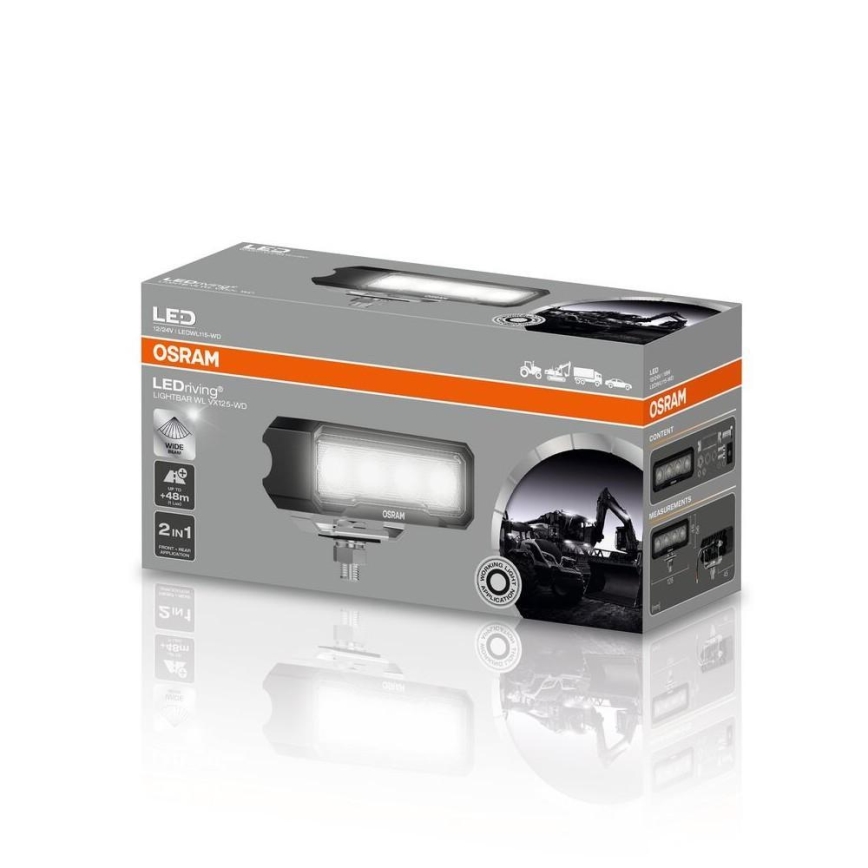 Osram - светодиодный точечный светильник для автомобиля LIGHTBAR WL VX125-WD LED/36W/12/24V IP69 6000K