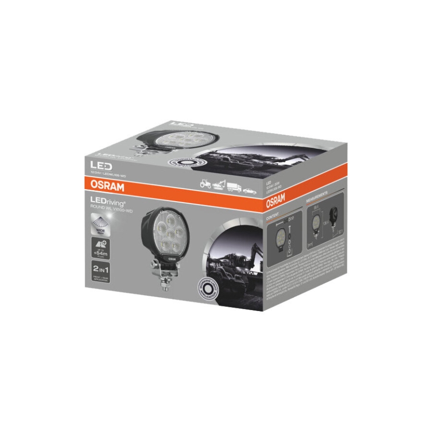 Osram - LED точковий автомобільний світильник LEDRIVING WL VX100-WD LED/20W/12/24V IP69 6000K