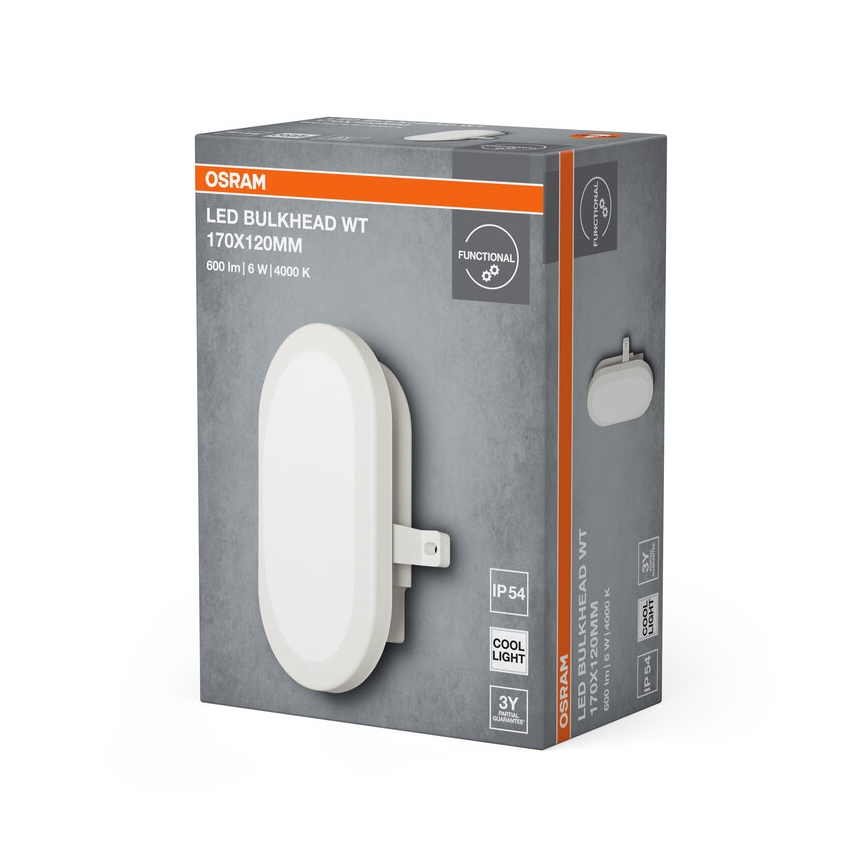Osram - LED уличный настенный светильник BULKHEAD LED/6W/230V IP54 белый