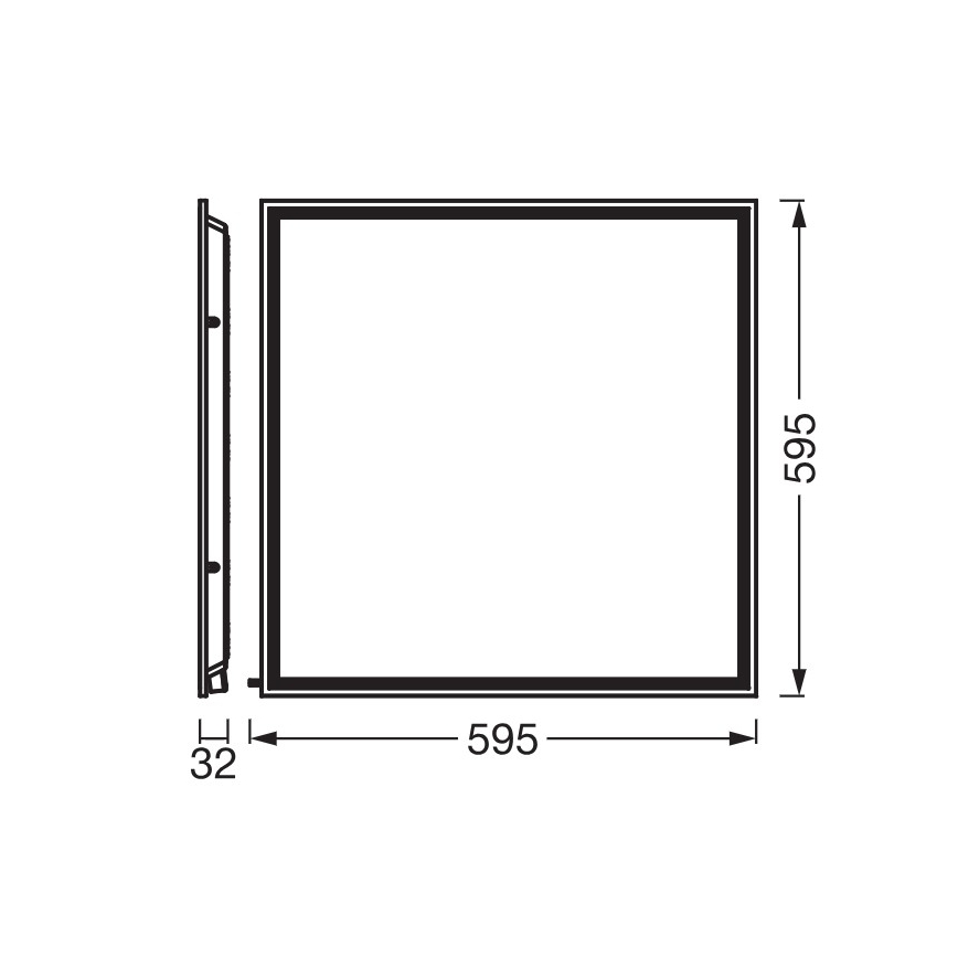 Osram - LED вбудована стельова панель ESSENTIAL LED/40W/230V 3000/4000/6500K 60x60 cm