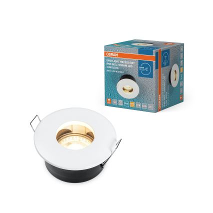 Osram - LED вбудований стельовий світильник для ванної кімнати SPOT 1xGU10/4,3W/230V 2700K CRI 90 Ø 8,5 см IP65 білий