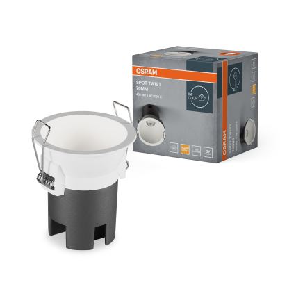 Osram - LED вбудований точковий світильник SPOT TWIST LED/5 Вт/230 В 3000 К, діаметр 7 см, білий