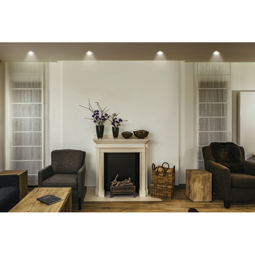Osram - вбудований точковий світильник SPOT TWIST LED/5W/230V 3000K, діаметр 7 cm, білий/сріблястий