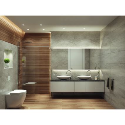 Osram - LED встраиваемый потолочный светильник для ванной комнаты SPOT 1xGU10/4,3W/230V 2700K CRI 90 Ø 8,5 см IP65 белый