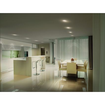 Osram - LED встраиваемый потолочный светильник SPOT 1xGU10/4,3W/230V 2700K CRI 90 матовый хром