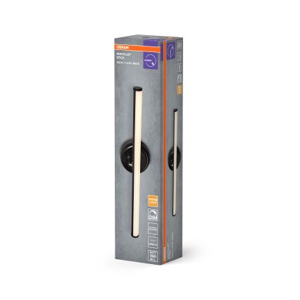 Osram - сенсорний настінний світильник NIGHTLUX LED, перезаряджуваний, з регульованою яскравістю, LED/1,8W/5V, чорний