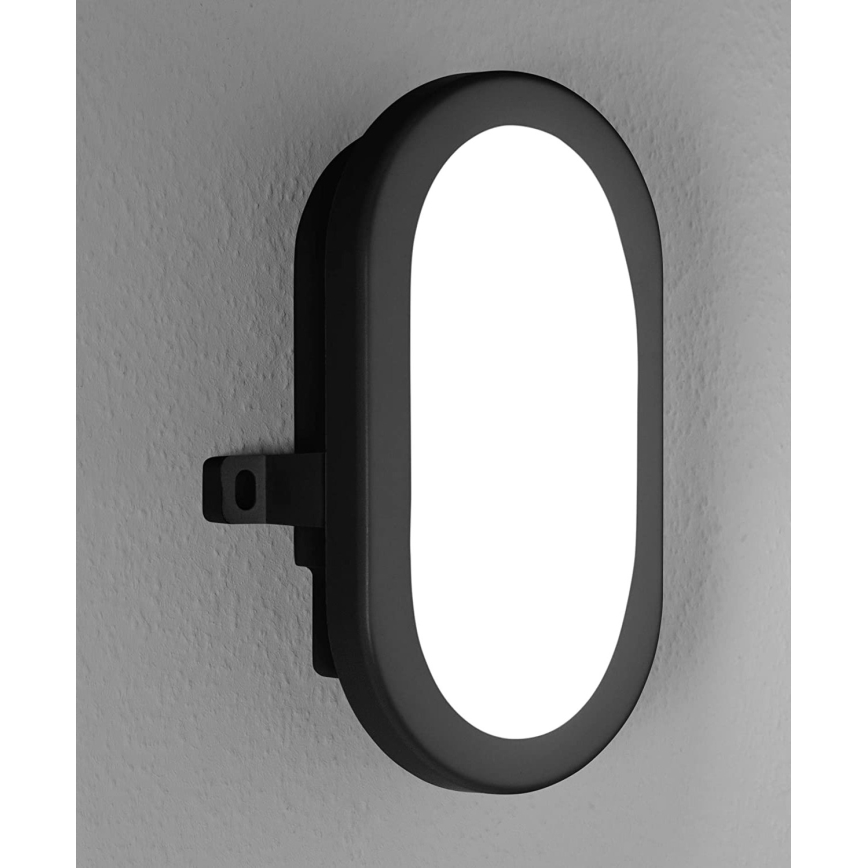 Osram - LED зовнішній настінний світильник BULKHEAD LED/6W/230V IP54 чорний