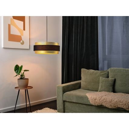 Osram - Люстра на тросе DECOR HORNET 3xE27/10W/230V, диам. 50 см, черный/золотой