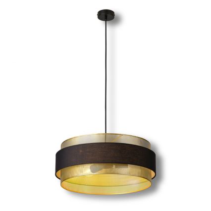 Osram - Люстра на тросе DECOR HORNET 3xE27/10W/230V, диам. 50 см, черный/золотой