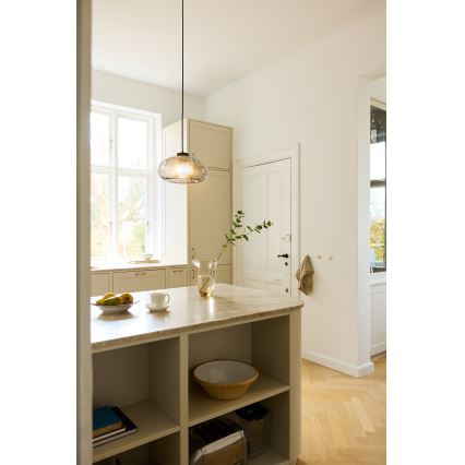 Osram - Люстра на тросе DECOR SMOKE 1xE27/12W/230V диаметр 28 см черный/дымчато-серый