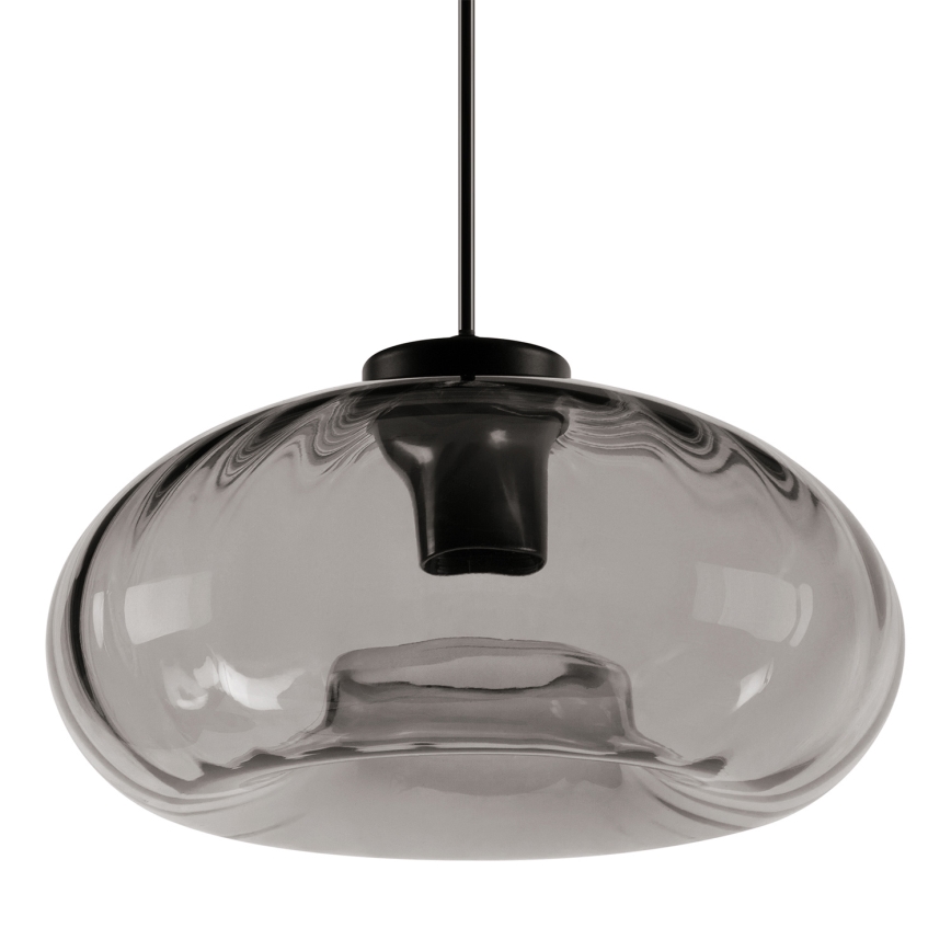Osram - Люстра на тросі DECOR SMOKE 1xE27/12W/230V, діаметр 28 см, чорна/димчасто-сіра
