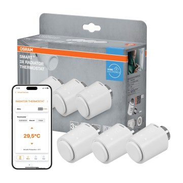 Osram - Набір 3x термостатичних головок SMART+ 3xAA Wi-Fi