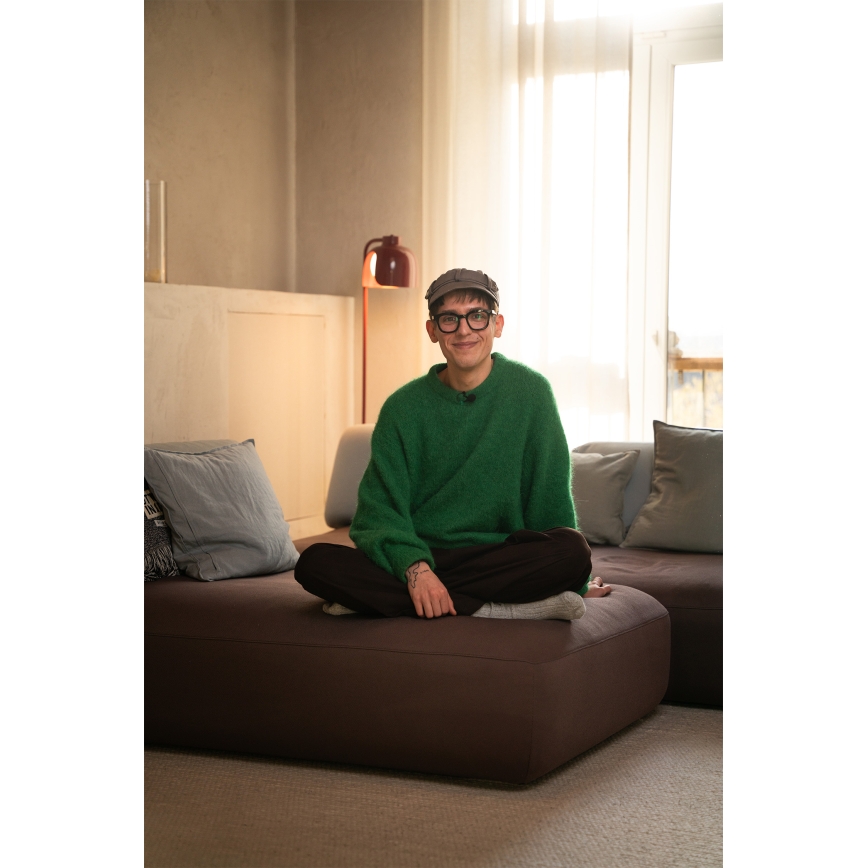 Osram - напольная лампа DECOR COROLLE 1xE27/15W/230V красная