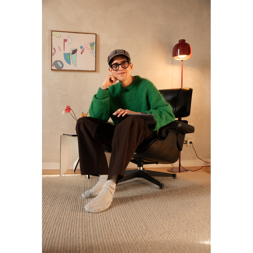 Osram - напольная лампа DECOR COROLLE 1xE27/15W/230V красная