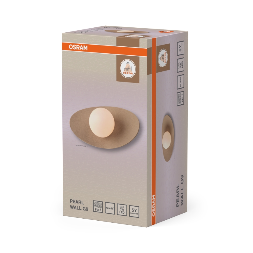 Osram - настенный светильник DECOR PEARL 1xG9/5W/230V бежевый