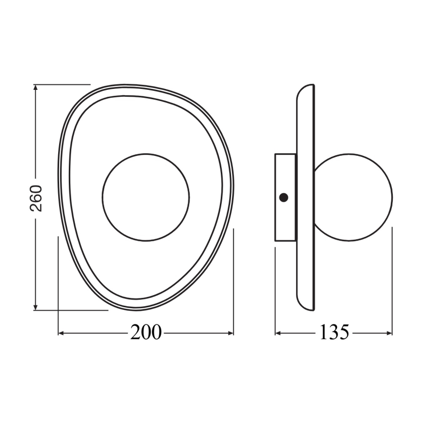 Osram - Настенный светильник WOOD NEST 1xG9/5W/230V из каучукового дерева