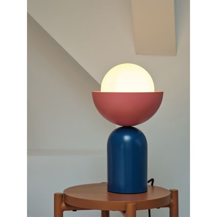 Osram - Настільна лампа DECOR BOWL 1xE14/25W/230V синя/рожева