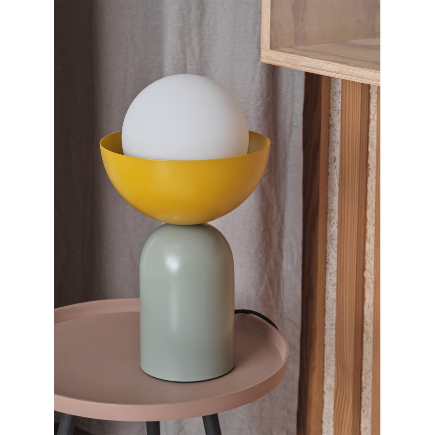 Osram - настільна лампа DECOR BOWL 1xE14/25W/230V зелена/жовта