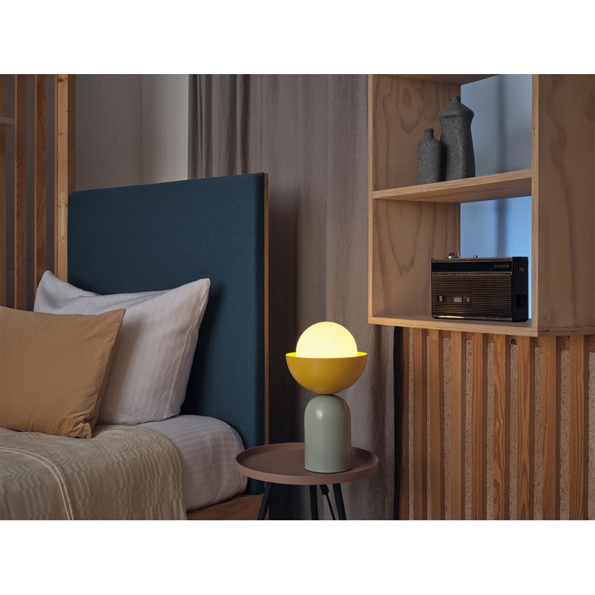 Osram - настільна лампа DECOR BOWL 1xE14/25W/230V зелена/жовта