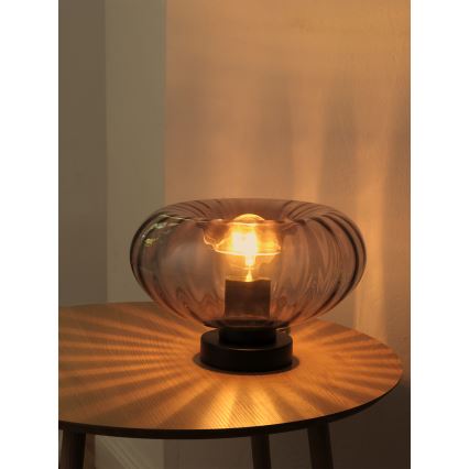 Osram - Настільна лампа DECOR SMOKE 1xE27/12W/230V чорна/димчато-сіра