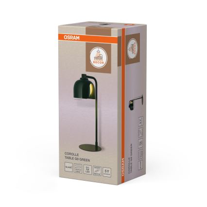 Осрам - Настільна лампа ДЕКОР КОРОЛЛЕ 1xG9/20W/230V зелена