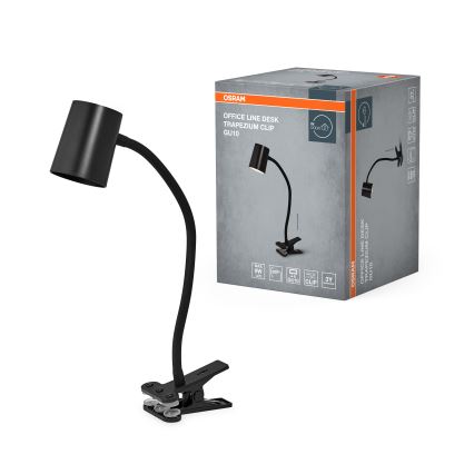 Осрам - настільна лампа на кліпсі DESK LINE 1xGU10/9W/230V чорна
