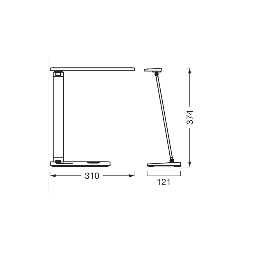 Osram - LED настільна лампа з регульованою яскравістю OFFICE LINE LED/17W/230V 3000/4000/6500K біла