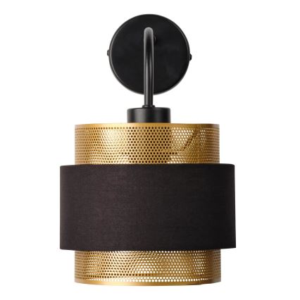 Osram - Настінний світильник DECOR HORNET 1xE27/10W/230V чорний/золотий
