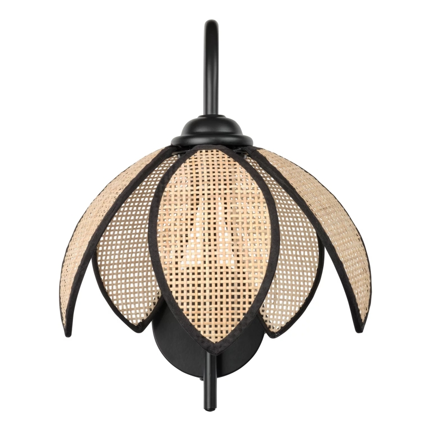 Osram - Настінний світильник DECOR RATTAN 1xE27/15W/230V бежевий/чорний