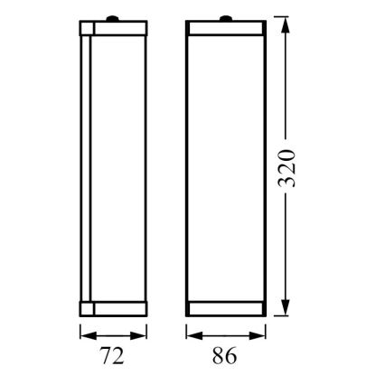 Osram - Настінний світильник для ванної кімнати BATHROOM CLASSIC 2xE14/12W/230V IP44