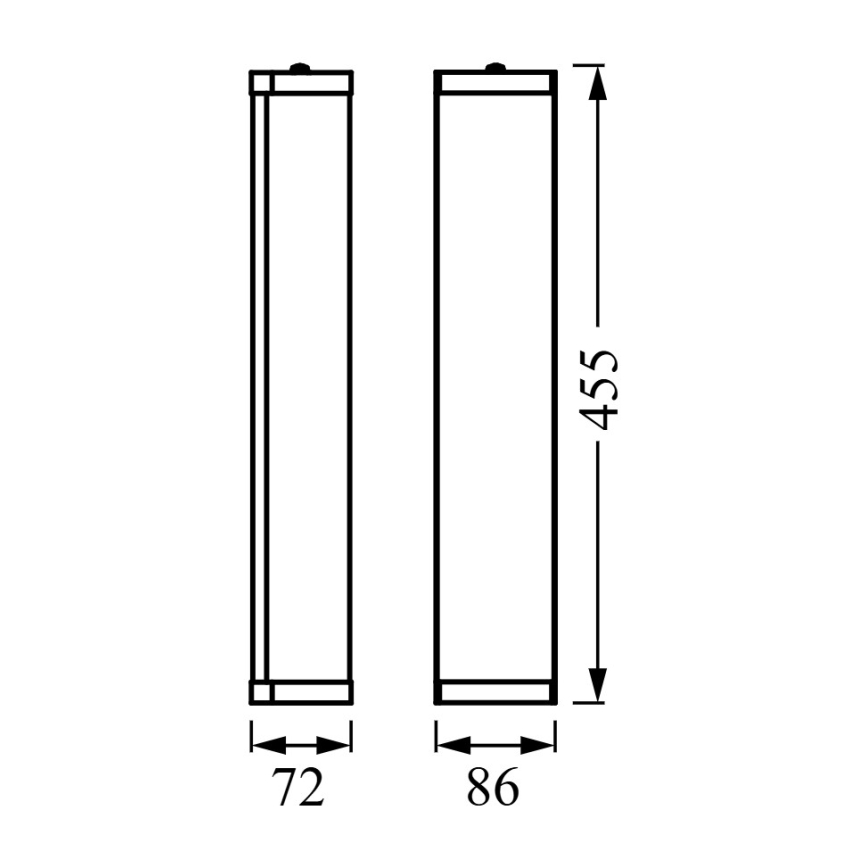 Osram - настінний світильник для ванної кімнати BATHROOM CLASSIC 3xE14/12W/230V IP44 чорний