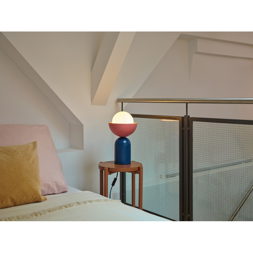 Osram - Настольная лампа DECOR BOWL 1xE14/25W/230V синяя/розовая