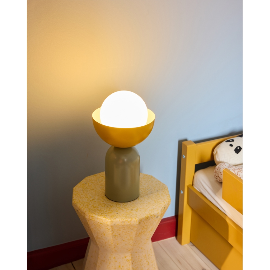 Osram - Настольная лампа DECOR BOWL 1xE14/25W/230V зелёная/жёлтая