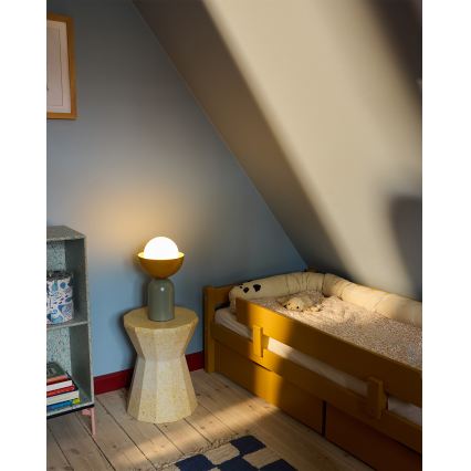 Osram - Настольная лампа DECOR BOWL 1xE14/25W/230V зелёная/жёлтая