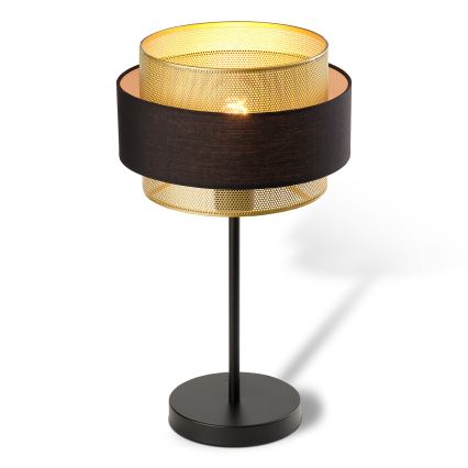 Osram - Настольная лампа DECOR HORNET 1xE27/10W/230V чёрная/золотая