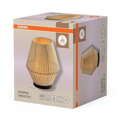 Osram - настольная лампа DECOR STRIPES 1xE14/5W/230V бежевая