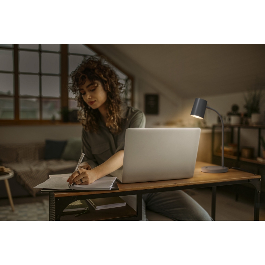 Osram - Настольная лампа DESK LINE 1xGU10/9W/230V серая