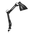 Osram - Настольная лампа с зажимом DESK LINE 1xE27/11W/230V чёрная
