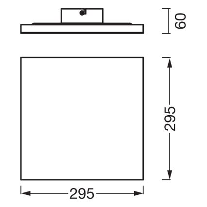 Osram - Накладна LED-панель PLANON LED/20W/230V 3000K 30x30 cm біла