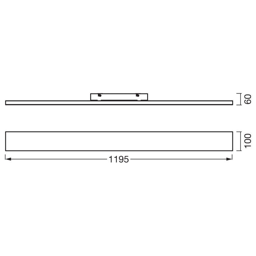 Osram - накладна LED-панель PLANON LED/30W/230V 3000K 10x120 cm біла