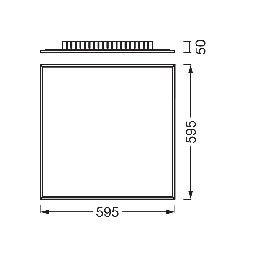 Osram - накладна LED-панель PLANON LED 40 Вт/230 В 4000 К 60×60 см біла