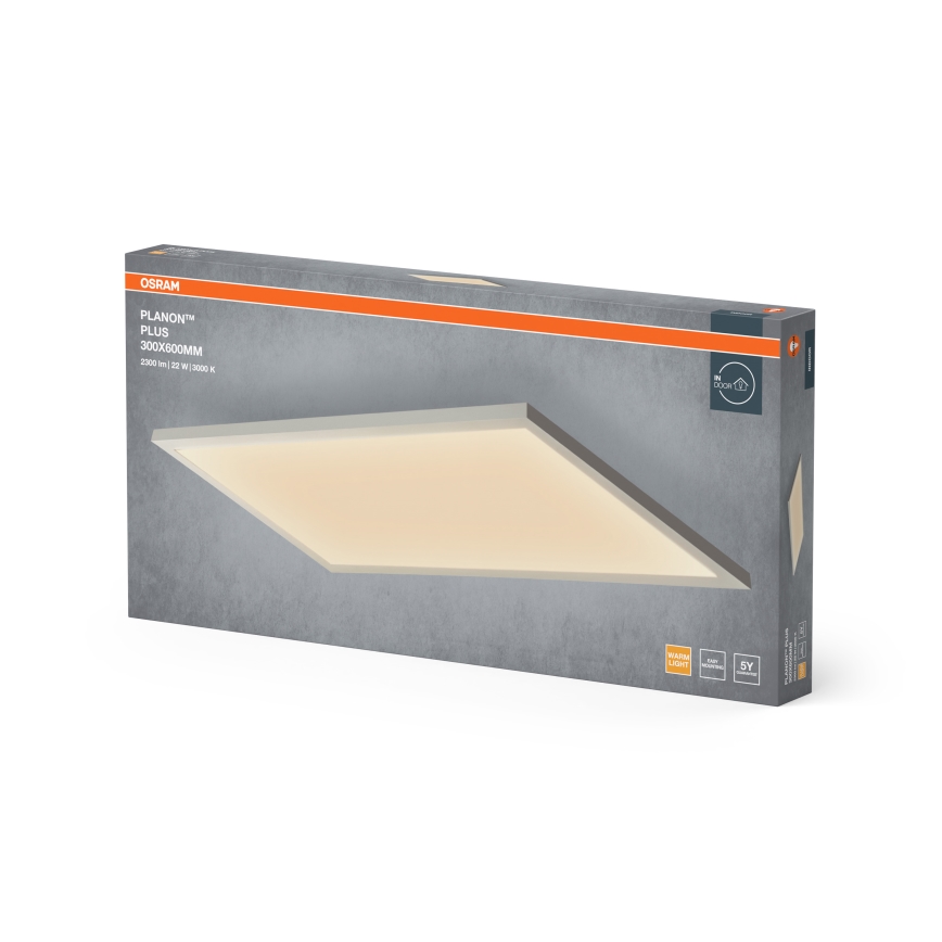 Osram - накладная LED-панель PLANON LED/22 Вт/230 В 3000 К 30x60 см белая