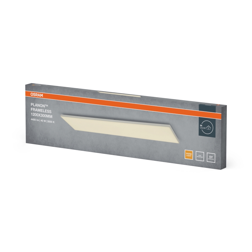 Osram - накладная LED-панель PLANON LED/40W/230V 3000K 30x120 см белая
