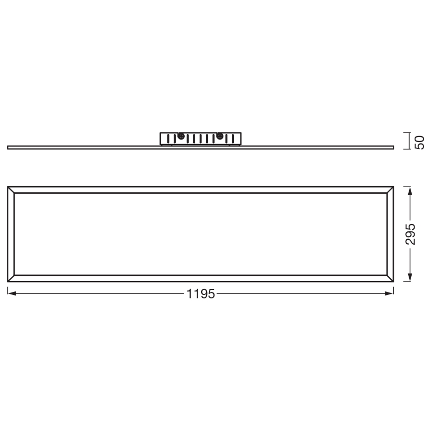 Osram - накладная светодиодная панель PLANON LED/40W/230V 4000K 30x120 см белая
